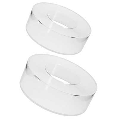  2 Stück Klar Acryl Befüllbar Kuchen Ständer Kuchen Riser Kuchen Rund Display Riser
