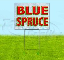 BLUE SPRUCE 18x24 Yard Sign Corrugated Plastic Bandit Lawn Business CHRISTMAS