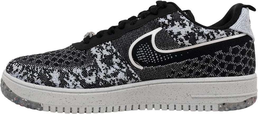  Nike Boys Air Force 1 Crater Next Nature Basketball Shoes,  White/Light Bone-Volt-Black, 3.5 M US