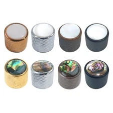 Metal Guitar Control Knob,Guitar Volume Tone Control Dome Knobs,Guitar Bass Part