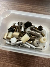 Lot of Mixed Spacers & Standoffs - Assorted Sizes and Materials, Ideal for DIY