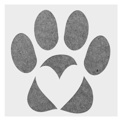2''x2'' Clear Plastic Stencil - Cat/Dog (RR6) (1'' image)