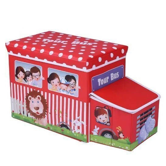 Kids Storage Box Seat Toy Stool Books Clothes Chest Childrens Girls Boys GIFT