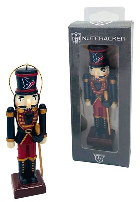 Houston Texans Nutcracker 4  Christmas Ornament by The Memory Company-NIB