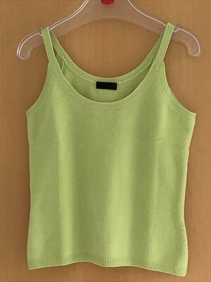 Joe Taft 100% Cashmere Stricktop Shirt ärmellos klassisch Feinstrick Basic Gr.M