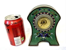 Stunning Antique Cloisonne Champleve Enamel Mantel Clock