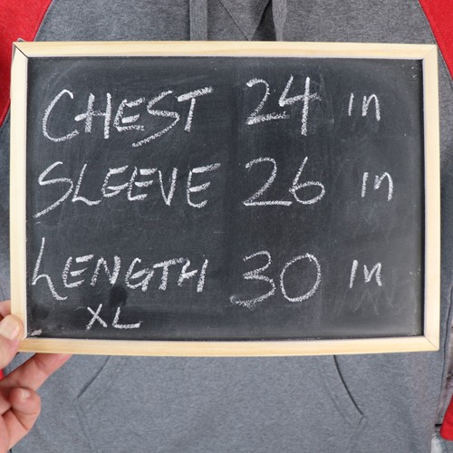 Fanatics Men's Hoody XL Gray w Red Long Sleeve Cotton/Polyester Pullover Sweater - Picture 14 of 14