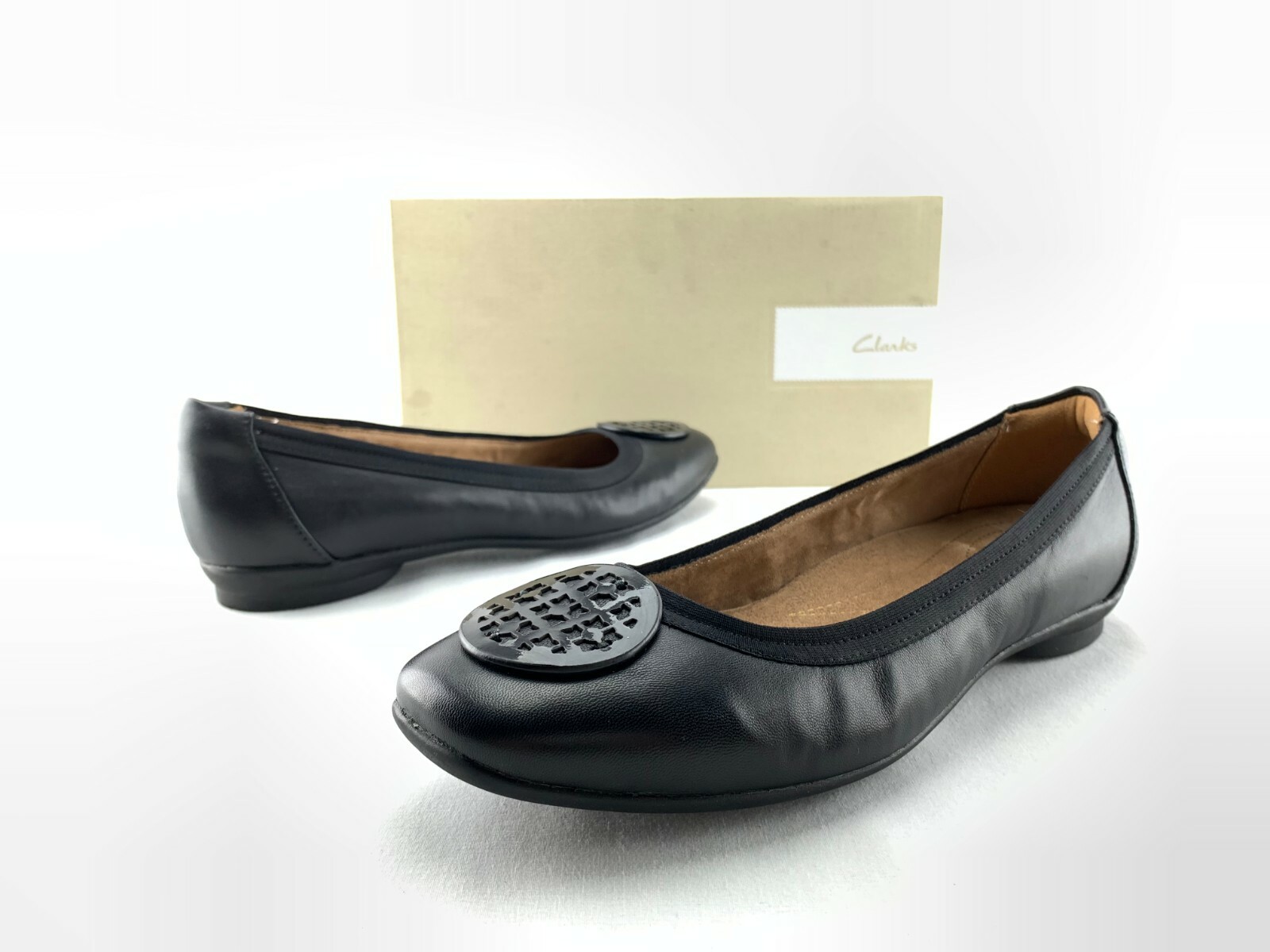 clarks carousel ride black leather