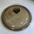 Vintage Visions V-2.5-C Round Amber Replacement Lid Pyrex 7.25”