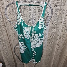 Vintage DeWeese Design 60s/70s One-piece Sta-Cup Bra Swimsuit Sz 18/20 READ 