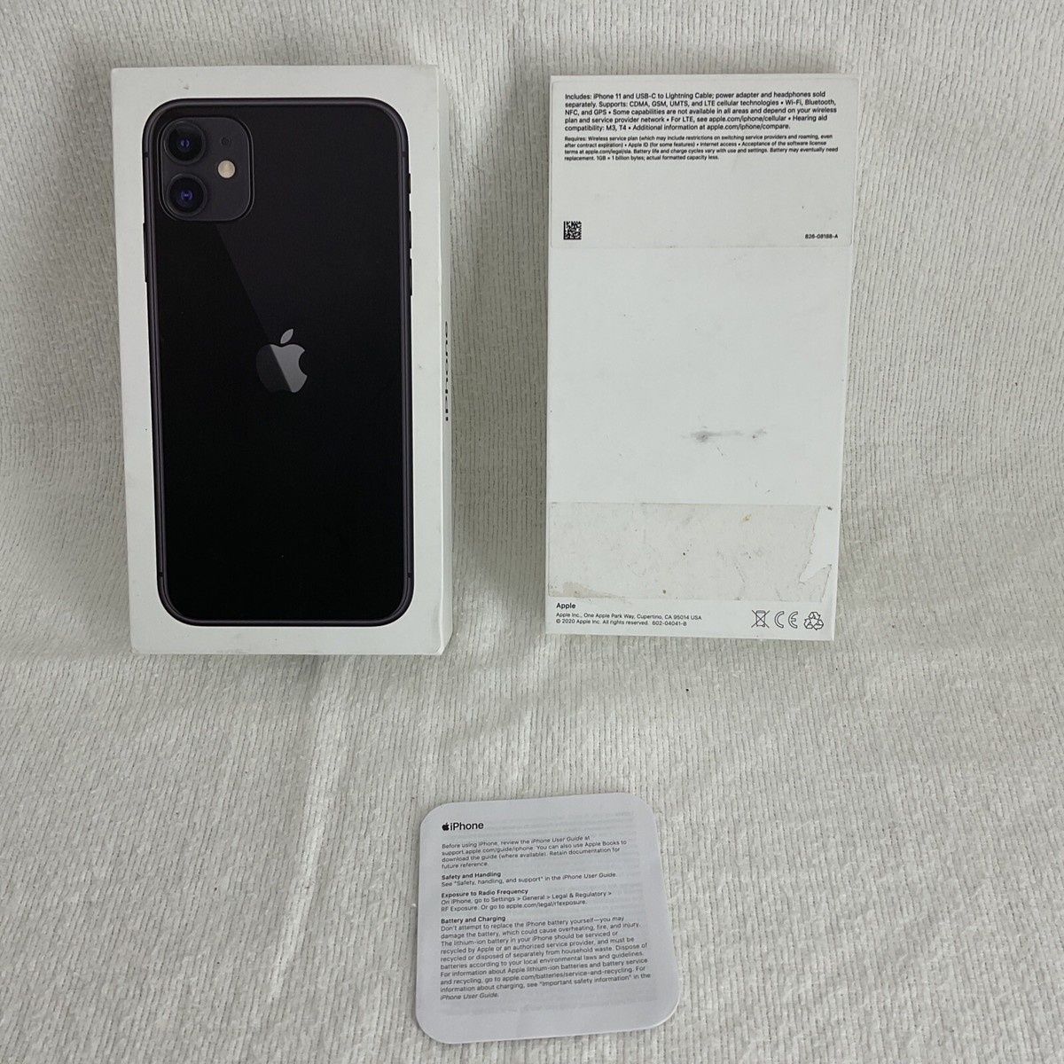 iPhone 11 Black Box-Original Apple BOX ONLY-NO Accessories