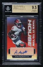 2021 Leaf Valiant Orange /50 Stevie Scott III #TH-SS3 BGS 9.5 GEM MINT Auto 0l2