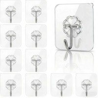 Selbstklebende Haken 10 StüCk Transparent Ohne Bohren FüR KüChe Bad