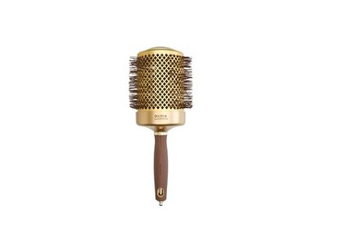 Olivia Garden Blowout Shine Wavy Bristles Gold & Brown 3 5/32in round Brush