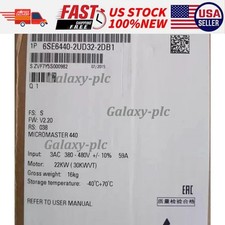 New Siemens 6SE6440-2UD32-2DB1 6SE6 440-2UD32-2DB1 1 Year Warranty Fast Shipping