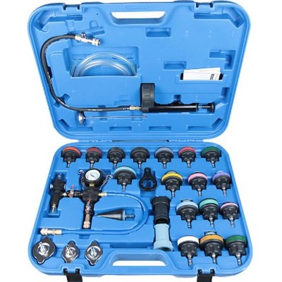 28 Pcs Automotive Tank Pressure Leak Test Kit Coolant Vacuum Pressure Gauge