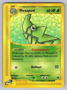 Metapod 87/165 Expedition Base Set Uncommon