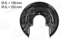 AIC Spritzblech, Bremsscheibe 58189 FüR VW
