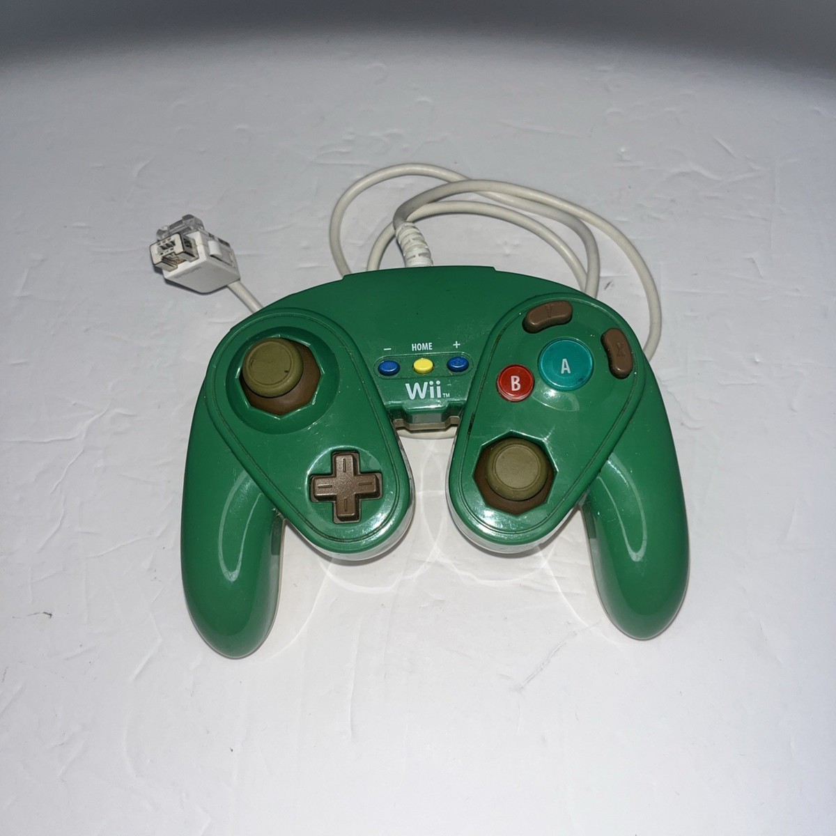 Nintendo Wii Controller Link Zelda Green Tri Force Fight Pad