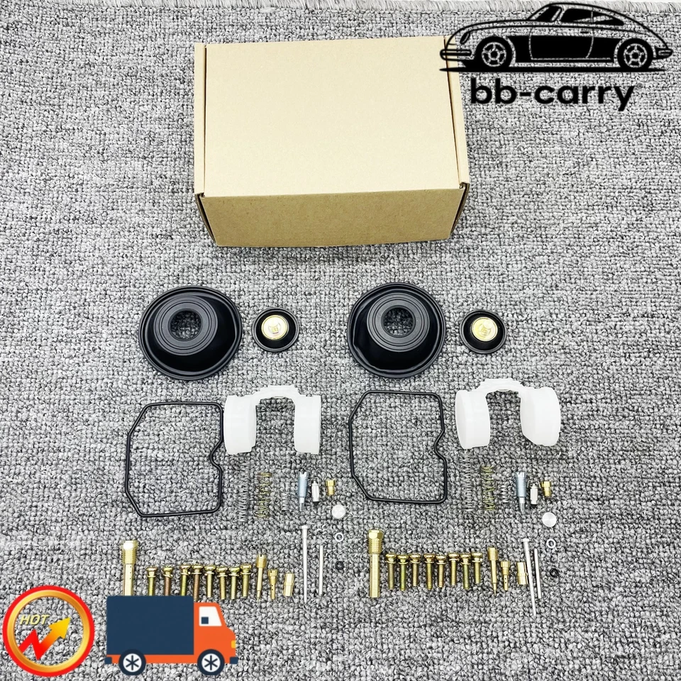2x Carburetor repair carb Rebuild Kit Fits For 02-07 Triumph Speedmaster Keihin Foto 3 de 4