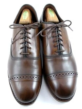 NEW Allen Edmonds "Fifth Avenue"  Men's Leather Cap Toe Oxfords 9 E Chili (602N)
