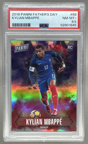 92801845 Kylian Mbappe 2018 Panini Father's Day #68 RC /399 PSA 8.5