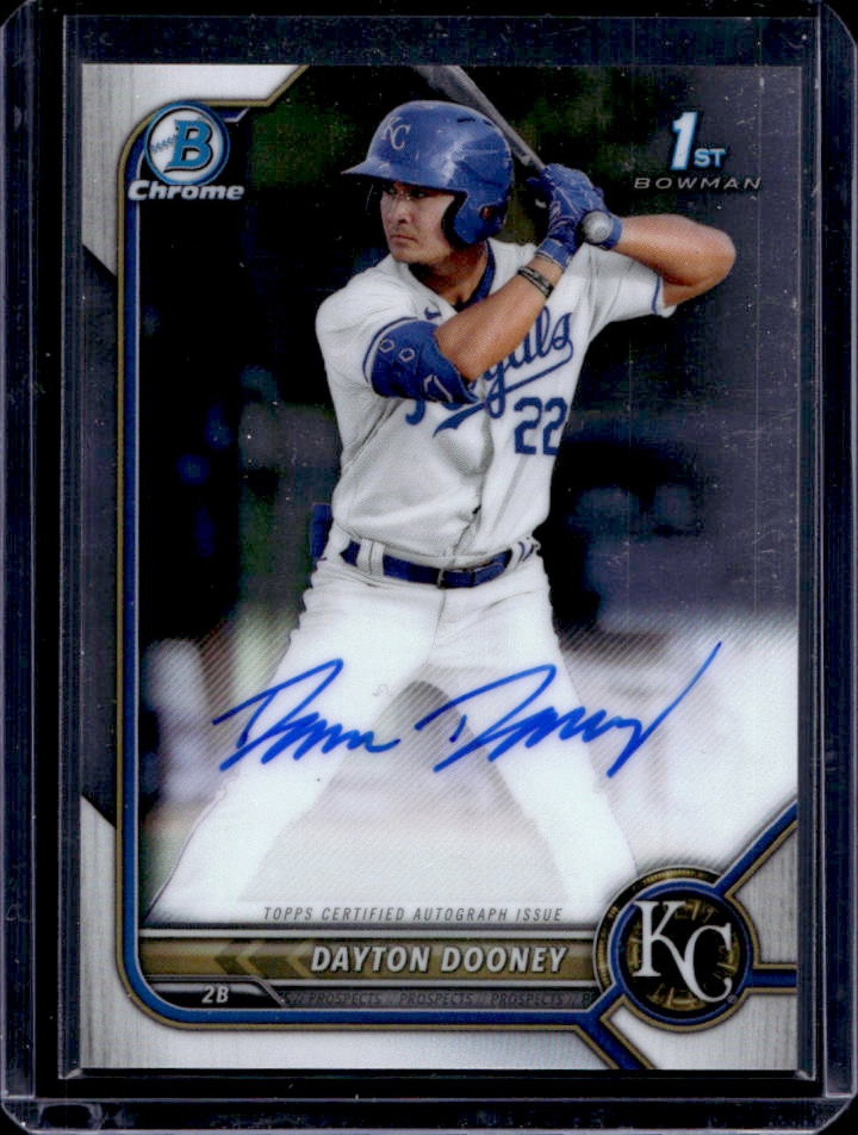 2022 Bowman Dayton Dooney Chrome Auto 1st Prospect #CPA-DDO Royals
