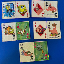 Set of 5- 2 each- Vintage 2003 Viacom SpongeBob Squarepants collectors stickers