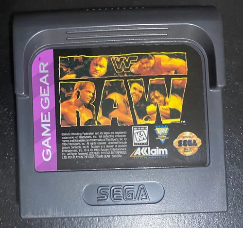 WWF Raw - Sega Game Gear - Acclaim - Acceptable Condition
