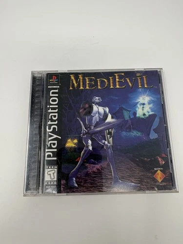MediEvil (Sony PlayStation 1, 1998) PS1 Black Label Complete CIB w/ Manual