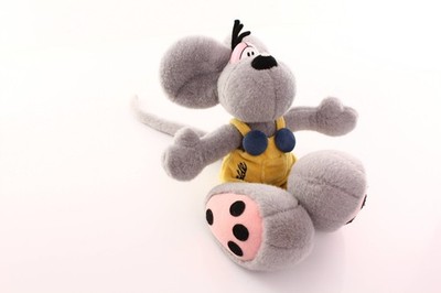 Diddle mouse plush toy collectible Depesche Yellow Overalls
