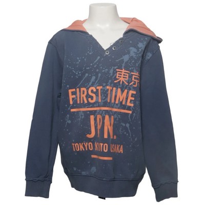 s.Oliver, Kapuzenpullover, Größe: 140, Blau/Orange, Baumwolle/Elasthan #MdJ