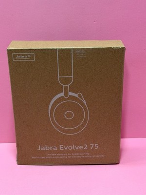 Jabra Evolve2 75 HSC150W Link390C UC Bluetooth Black Headphones