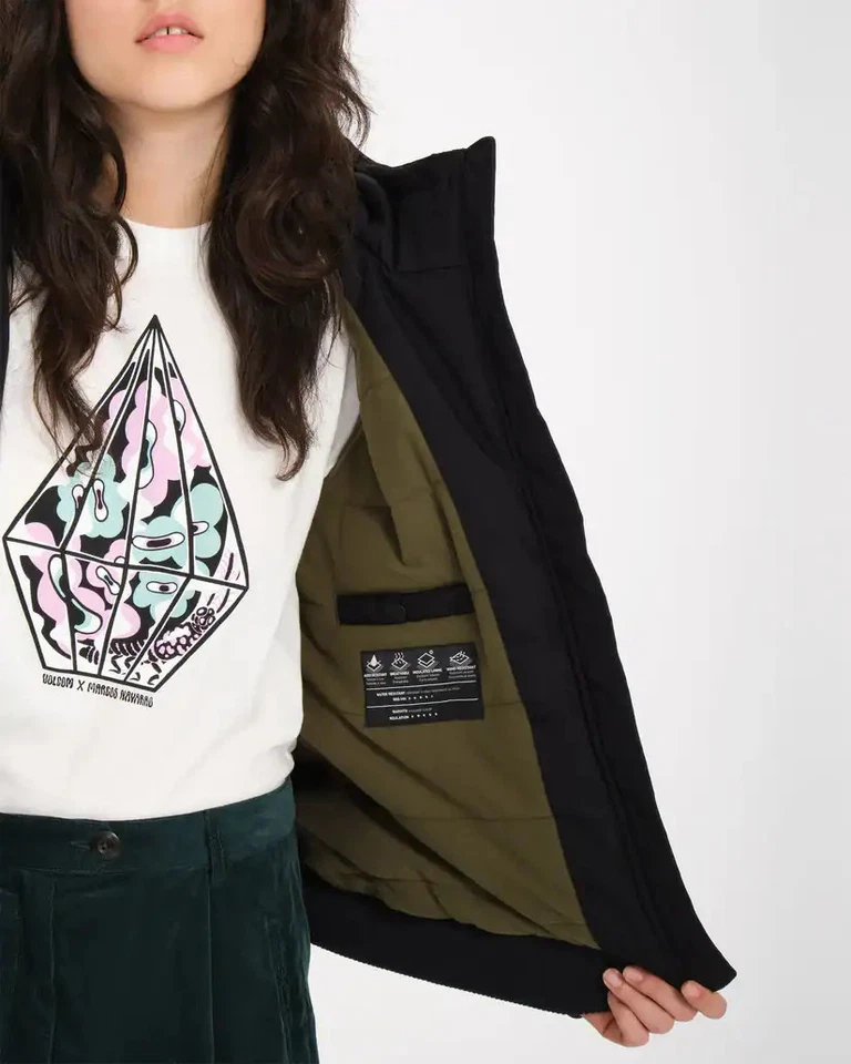 Volcom Wernan 10K Damen Winterjacke (schwarz) - Bild 3 von 4