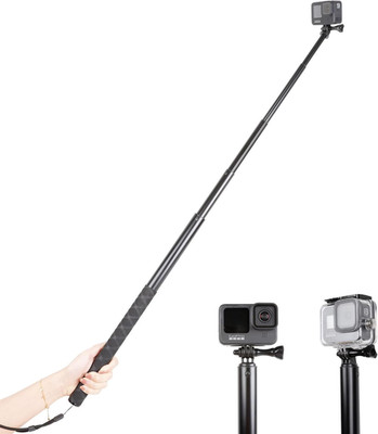 79Inch Long Selfie Stick for Gopro 13/12 11 10 9 8 7 6 5 Blcak 4 Silver Go Pro M