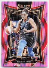 2025 Panini Select WNBA #18 Brionna Jones Pink Flash Prizms Atlanta Dream