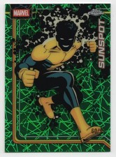 2026 Topps Chrome Marvel Sunspot #172 Hulk Green Lazer Refractor /99