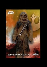 2025 Topps Chrome Star Wars Gold Refractors 23 Chewbacca 9/50