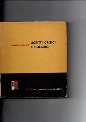 PERSISCH Edward, Kritische und polemische Schriften. Rose und Tanz Verlag 1947