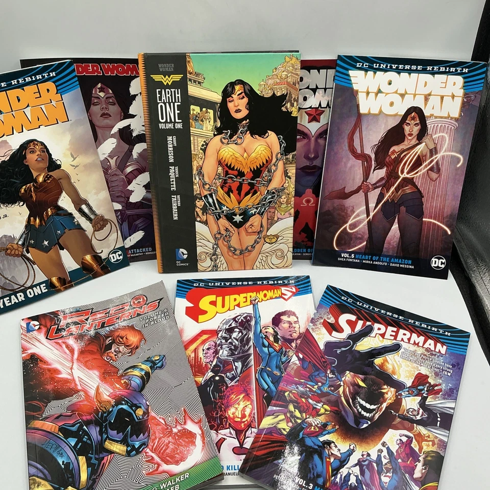 DC Comic lot of 8 Comic Wonder Wonan 1,2,5,6,7- Superman & Red Latterns PB-VeryG - Image 2 of 4