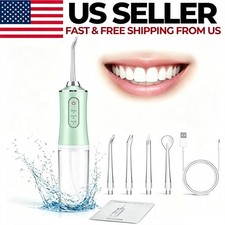 Portable Water Flosser Water Pick Cordless Oral Irrigator Dental Teeth Cleaner