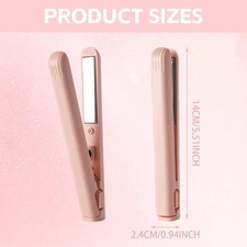 Mini Hair Straightener for Short Hair 2 in 1 Hair Straighteners & Curl