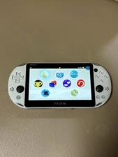 PlayStation PS Vita PCH-2000 Glacier White Console Excellent 16GB Card Wi-Fi