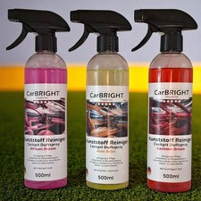 CarBRIGHT 3er Set Kunststoff-Reiniger/Cockpitspray African, Aloe & Cashmere (je