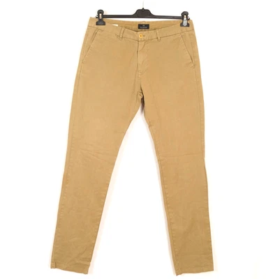 Pantalon chino homme SCOTCH & SODA STUART taille W32 L34 slim fit marron stretch - Photo 1/4