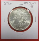 1896 $1 U.S. Morgan silver dollar. Uncirculated. Fresh & lustrous.  (126053)