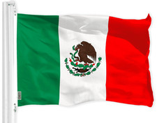 Mexico Mexican Flag 2x3 Ft LiteWeave Pro Series Printed 150D Polyester
