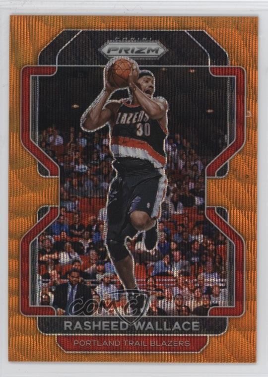 2021-22 Panini Prizm Orange Wave Prizm /60 Rasheed Wallace #258 6m7