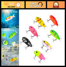 7 Pack Mini Glide Bait Swimbaits for Freshwater & Saltwater Fishing Lures