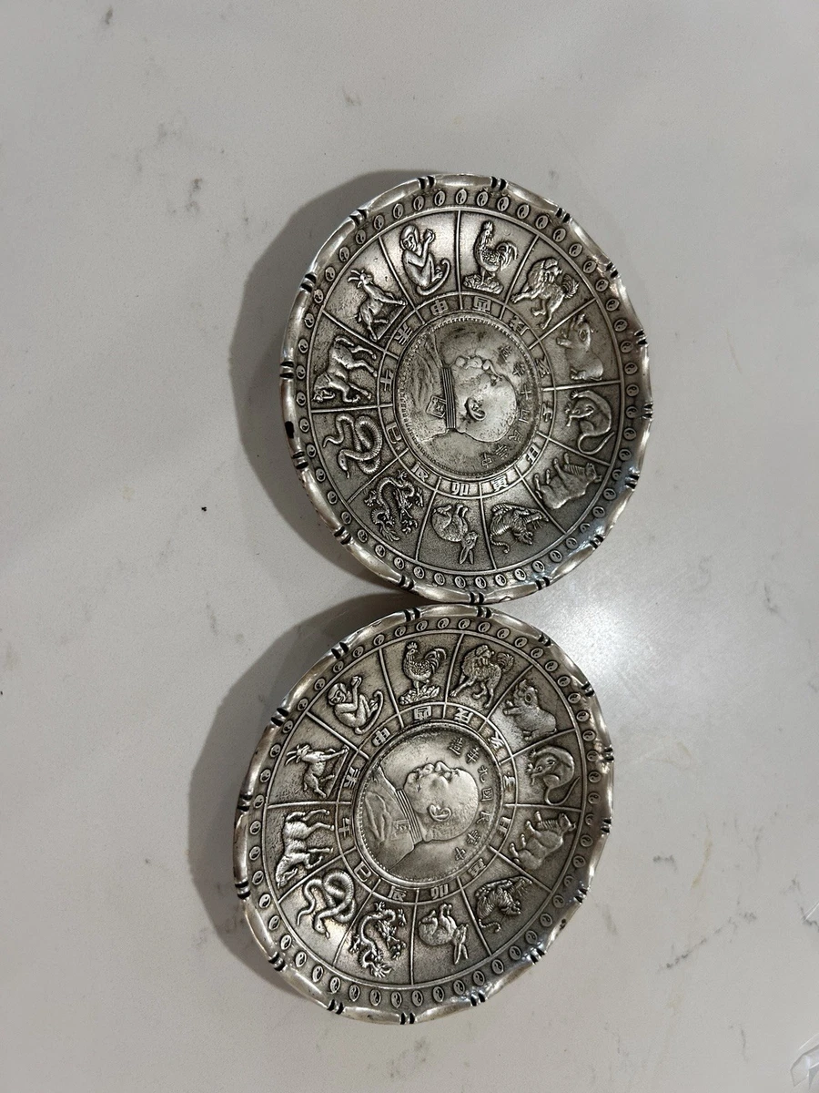 中国古董银盘| eBay